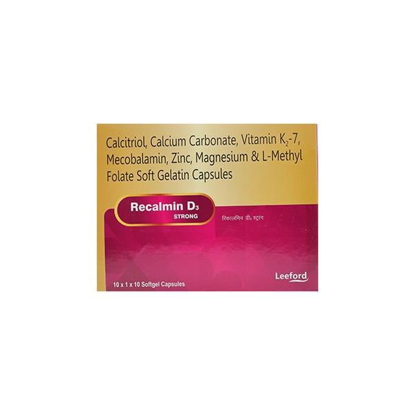 RECALMIN D3 STRONG Softgel Capsule 10's