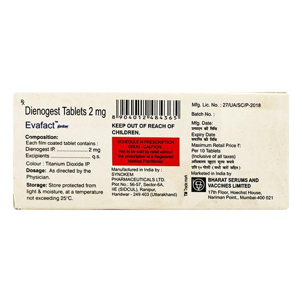 Evafact 2mg Tablet 10'S