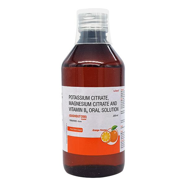 GUSHOUT 200 ORANGE FLAVOUR Oral Solution 200ml