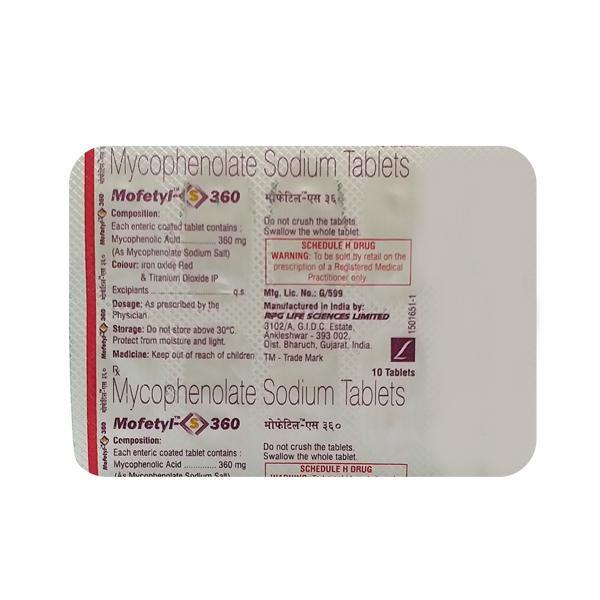 Mofetyl S 360mg Tablet 10'S