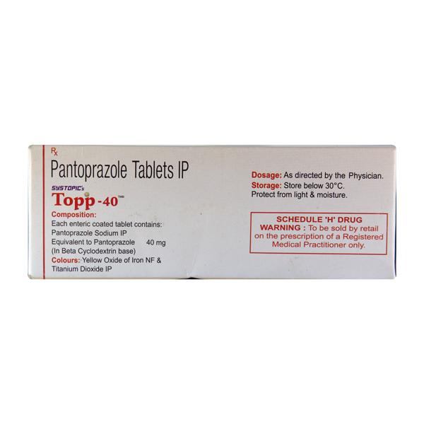 Topp 40mg Tablet 10'S