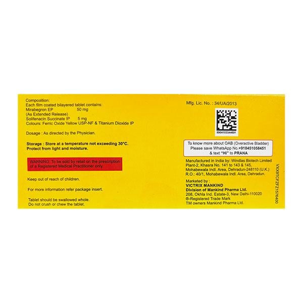 MIRABLAD S 50 Tablet 10's