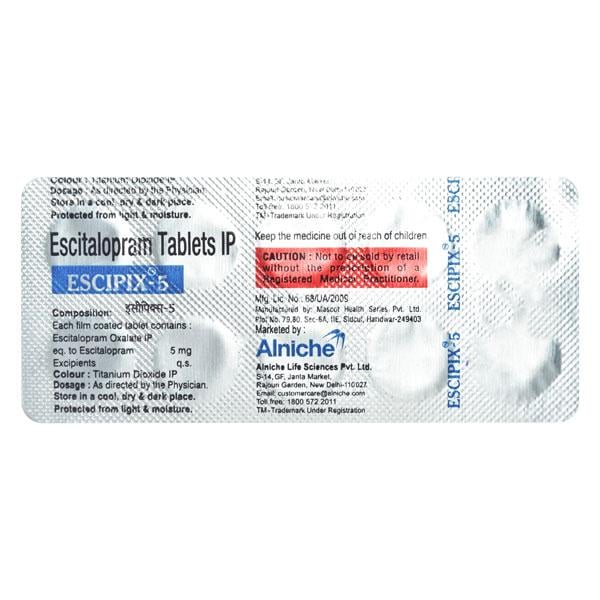 ESCIPIX 5mg Tablet 10's