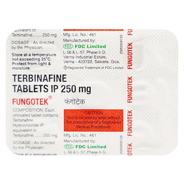 Fungotek 250mg Tablet 7'S