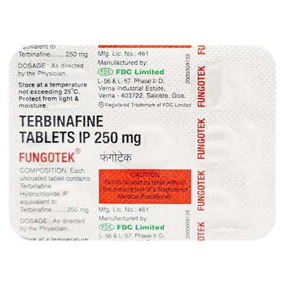 Fungotek 250mg Tablet 7'S