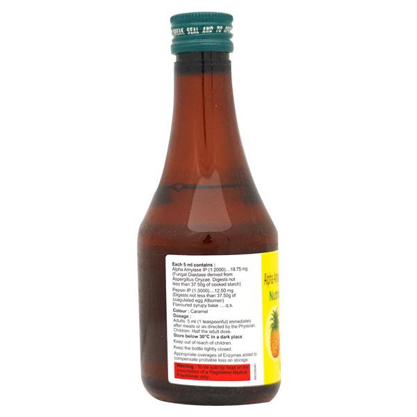 NUTROZYME PLUS PINEAPPLE FLAVOUR Syrup 200ml