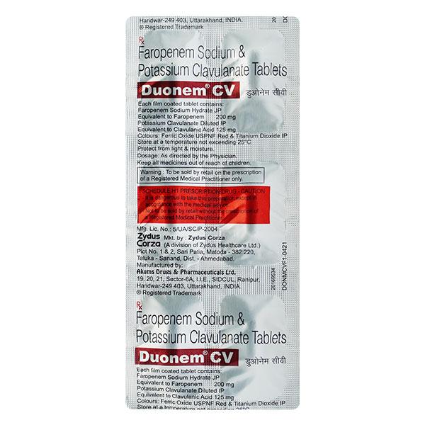DUONEM CV Tablet 6's