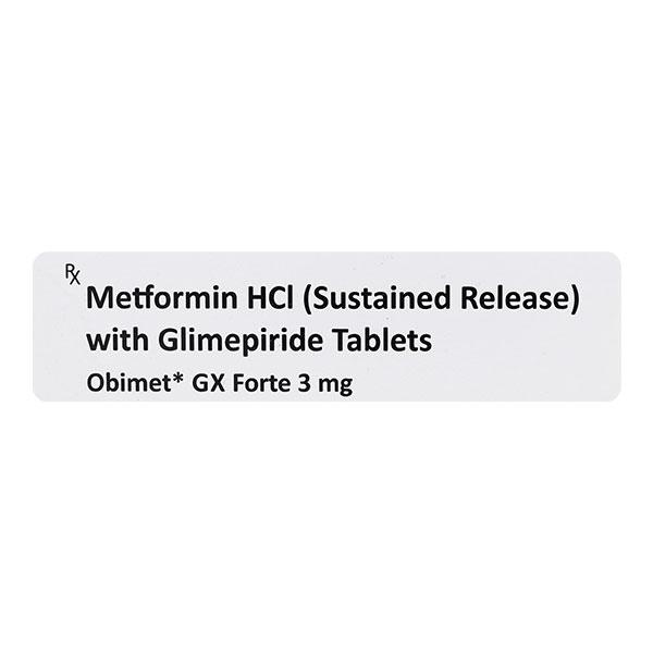 OBIMET GX3 FORTE Tablet 10's