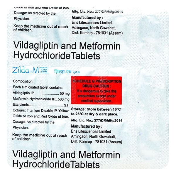 ZILDA M 500mg Tablet 15's