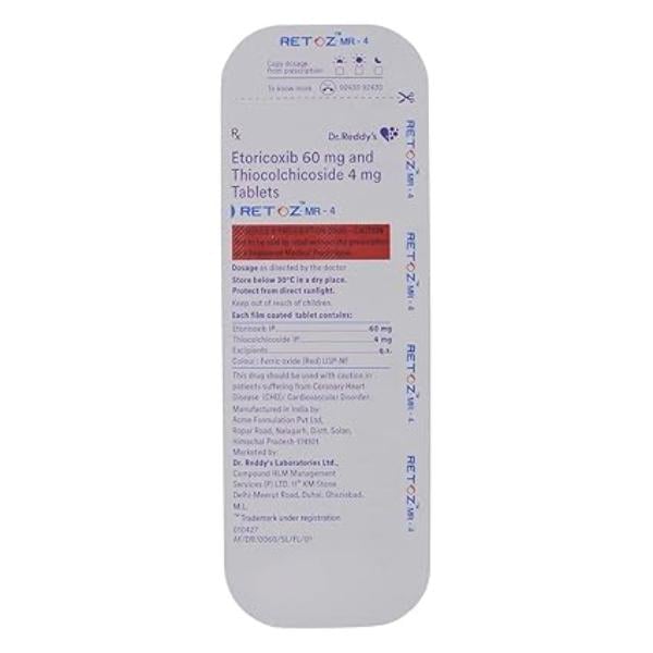 Retoz MR 4mg Tablet 10'S