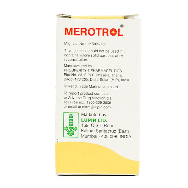 Merotrol 500mg Injection 1's