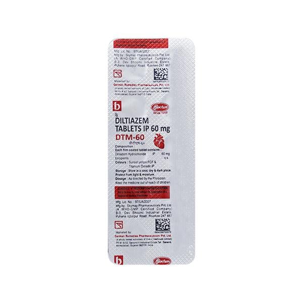 DTM 60mg Tablet 10'S