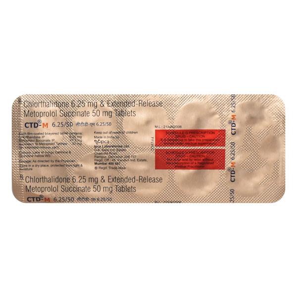 CTD M 6.25/50mg Tablet 10'S