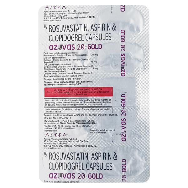 Azuvas Gold 20mg Capsule 10'S
