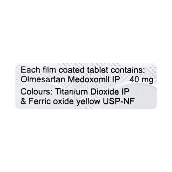 Olmesar 40mg Tablet 15'S