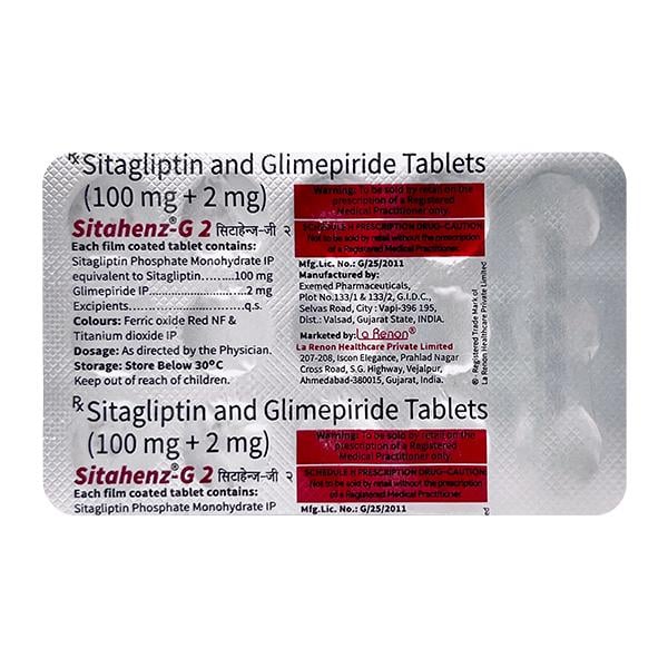 SITAHENZ G 2 Tablet 15's