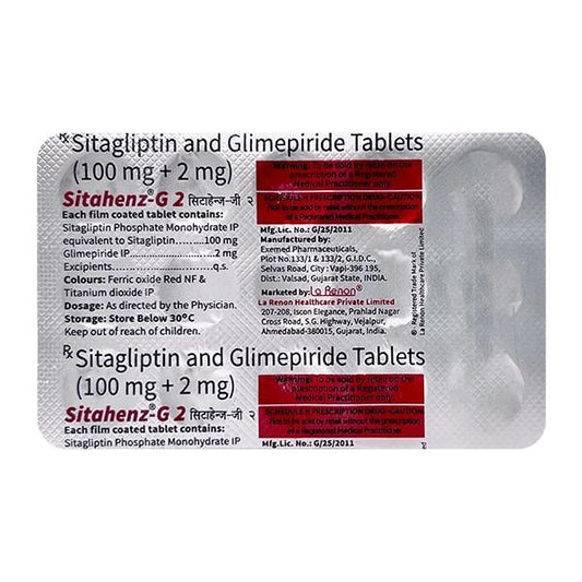 SITAHENZ G 2 Tablet 15's