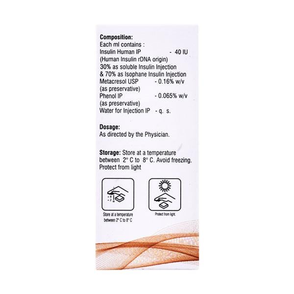 Equisulin M 30/40IU Injection 10ml