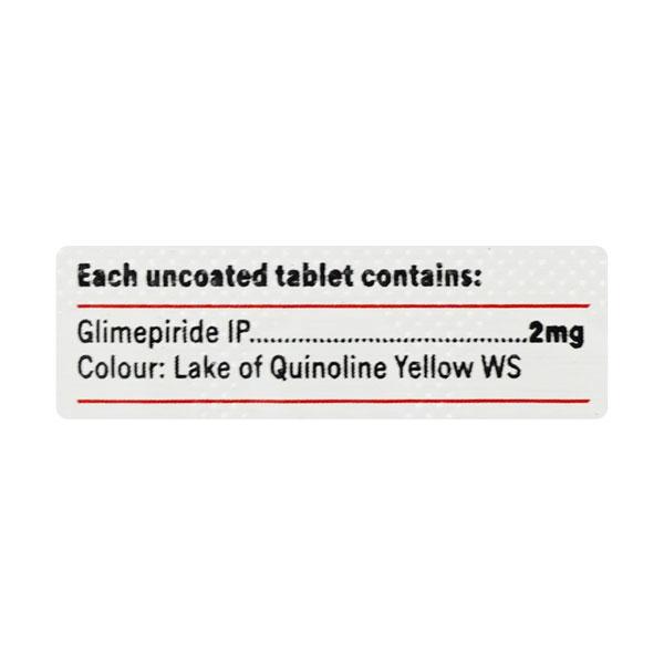 Glimy 2mg Tablet 14'S