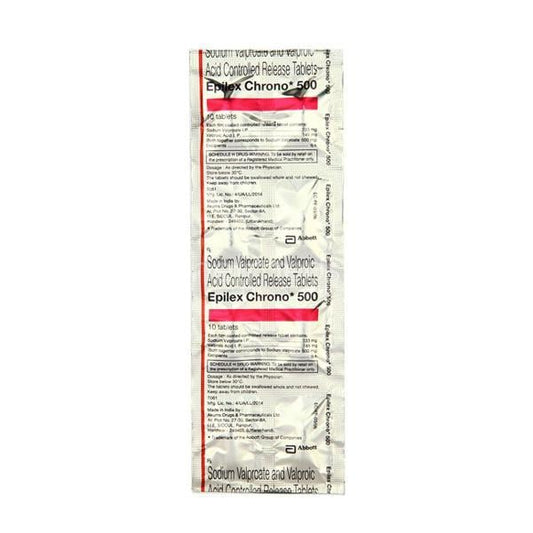 Epilex Chrono 500mg Tablet 10'S
