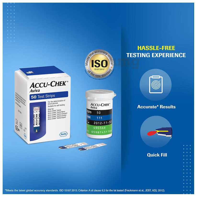 Accu-Chek Aviva Test Strip (Only Strips)