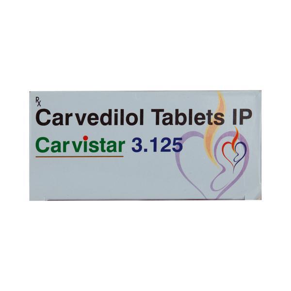 Carvistar 3.125mg Tablet 10'S