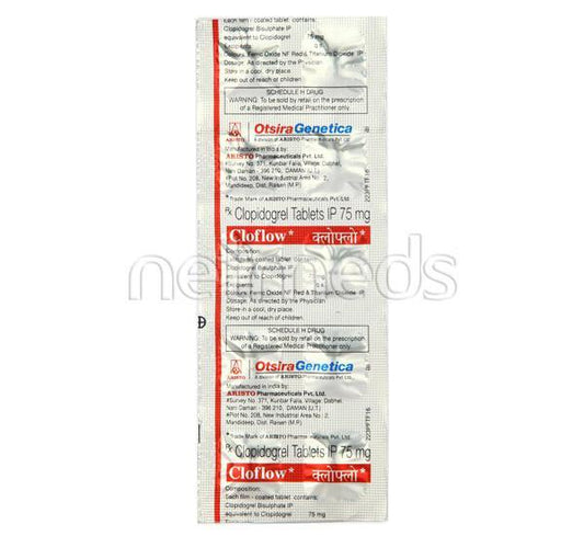 Cloflow 75mg Tablet 10'S