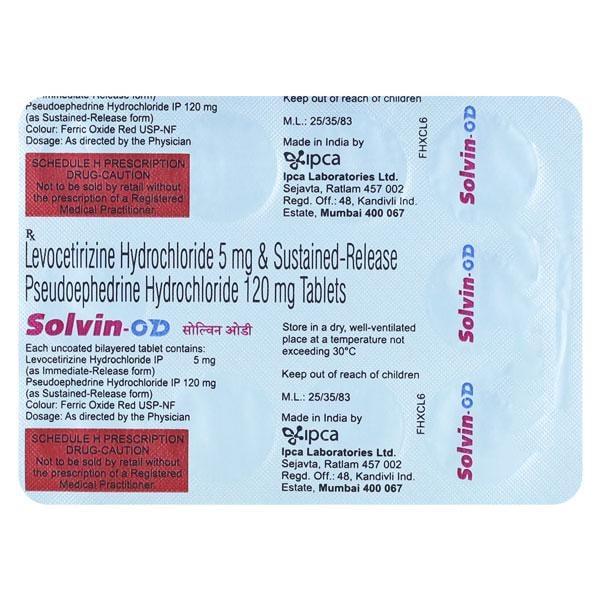 Solvin OD Tablet 10'S