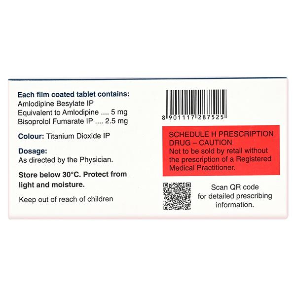 AMLOPRES B 2.5 Tablet 10's