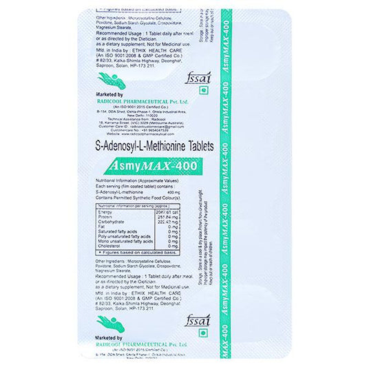 ASMYMAX (Veg) 400 Tablet 10's