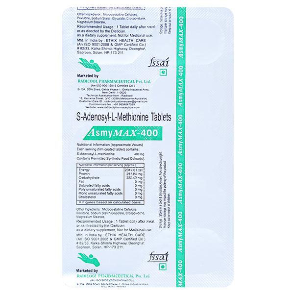 ASMYMAX (Veg) 400 Tablet 10's
