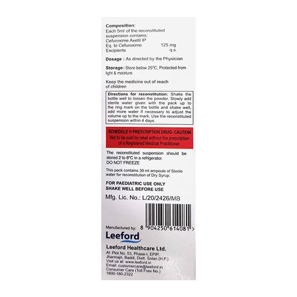 CEFAPRIME ORANGE & PEPPERMINT FLAVOUR Suspension 30ml