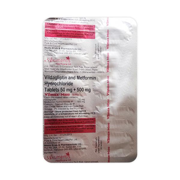 VILMAX M 500mg Tablet 10's