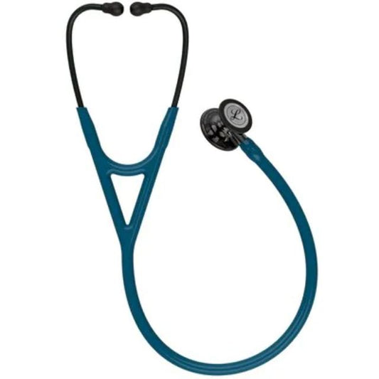 3M Littmann Cardiology IV Stethoscope High Polish Smoke Finish Chestpiece Carribean and Mirror Stem and Smoke Headset - Global Surgicals