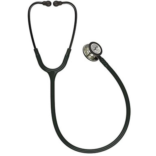 3M Littmann Classic III Monitoring Stethoscope (5861) - Champagne Chestpiece Black Tube - Global Surgicals