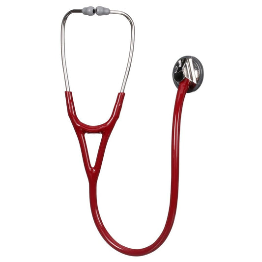 3M Littmann Master Cardiology Stethoscope (2163) - Stainless Steel Chestpiece Burgundy Tube - Global Surgicals