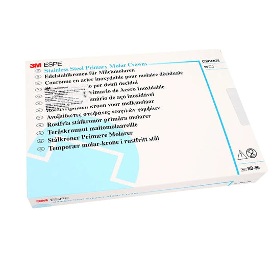 3M ND - 96 SS Primary Molar Kit Preformed Paediatric Crowns - Global Surgicals