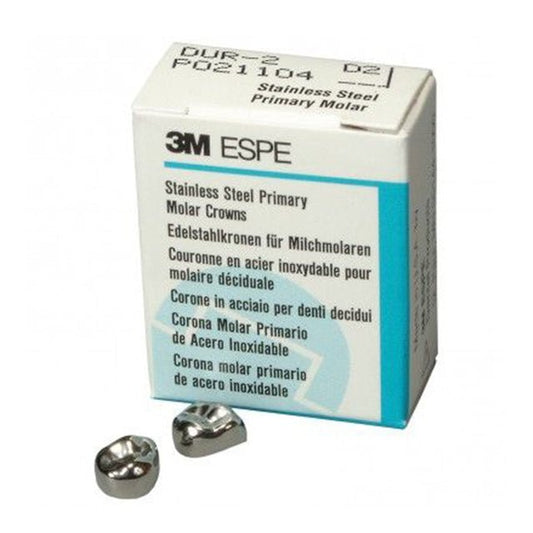 3M Stainless Steel Primary Molar Refill Preformed Paediatric Crowns - Global Surgicals