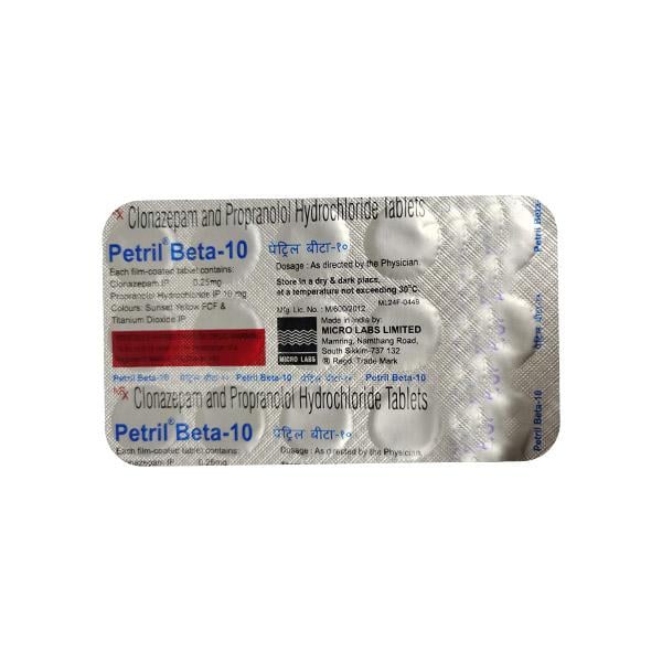 PETRIL BETA 10 Tablet 15's