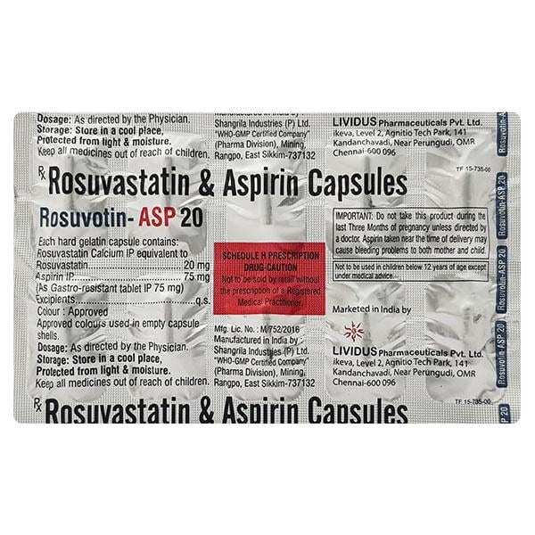 ROSUVOTIN ASP 20 Capsule 10's