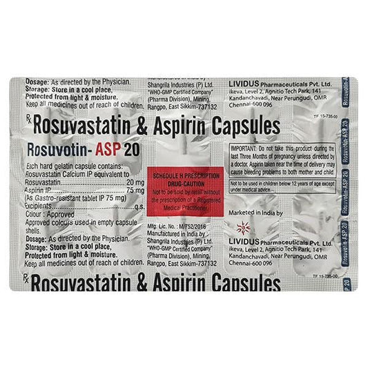 ROSUVOTIN ASP 20 Capsule 10's