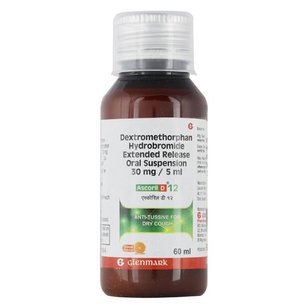 Ascoril D12 Orange Flavour Suspension 60ml