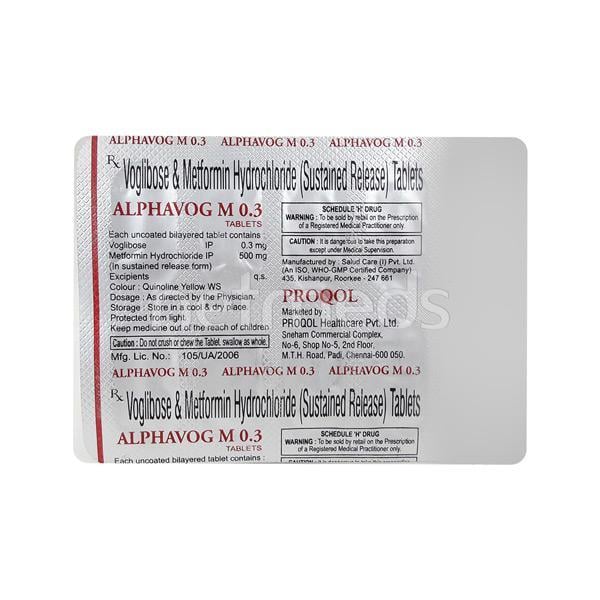 Alphavog M 0.3mg Tablet 10'S