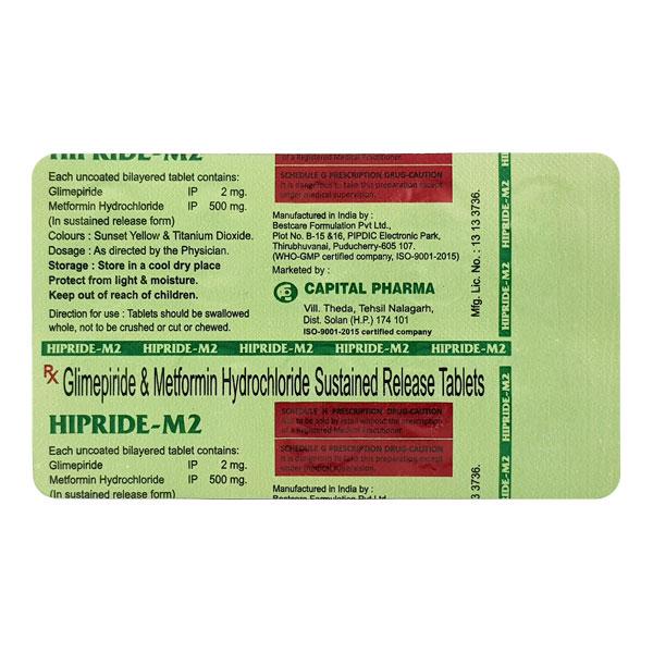 HIPRIDE M 2 Tablet 10's