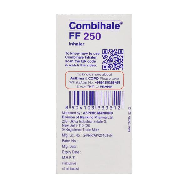 Combihale FF CFC free 250 Inhaler 120MD 1's
