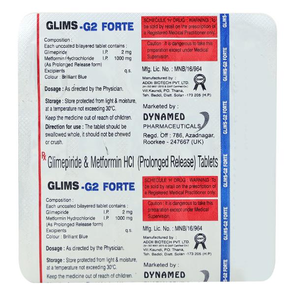 GLIMS G2 FORTE Tablet 15's