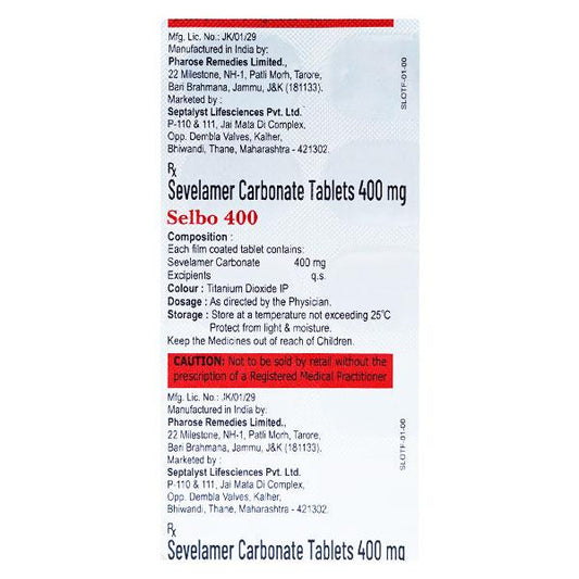 SELBO 400mg Tablet 10's