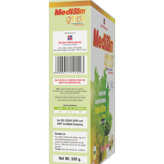 Medislim Gold Weight Management Powder-Vanilla 500g