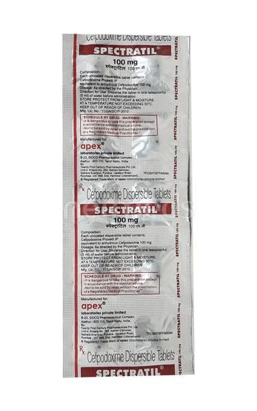 Spectratil 100mg Tablet 10'S