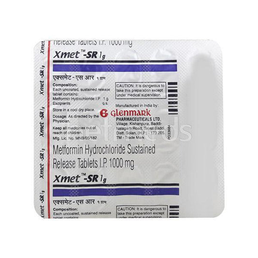 Xmet SR 1gm Tablet 15'S